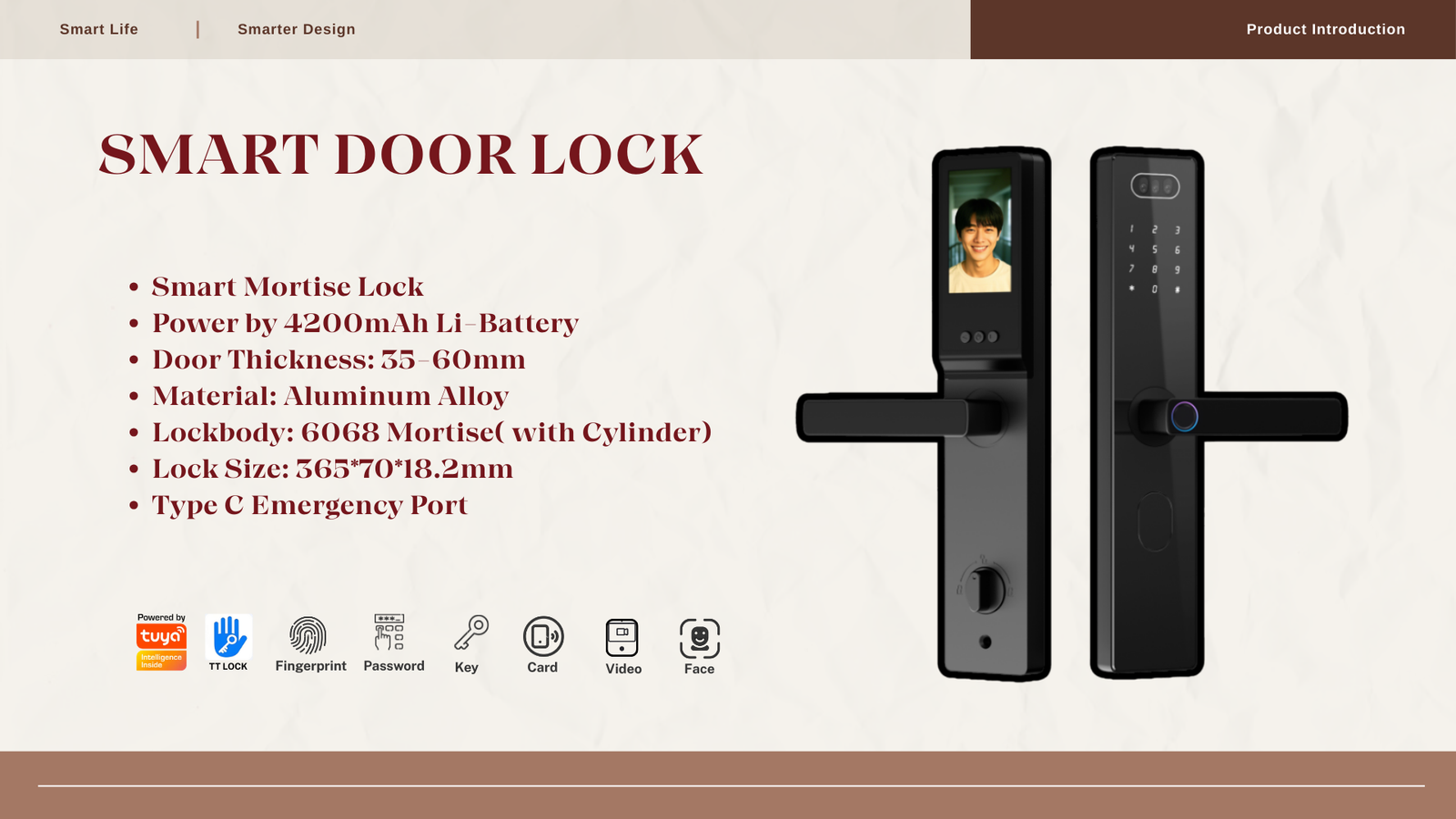 Smart Lock With Video Intercom - Kinfortsmart